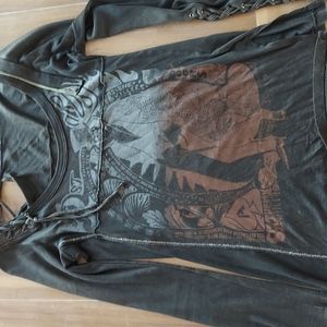 SALVAGE long sleeve top Medium